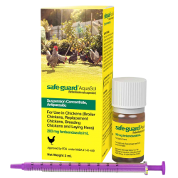 Safe-Guard  AquaSol poultry dewormer.