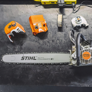 Stihl Chainsaw Taken Apart for Cleaning