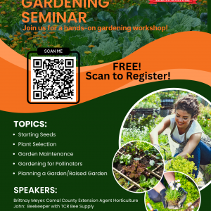 NB Feed Gardening Seminar on March 8, 2025 from 10AM to Noon.